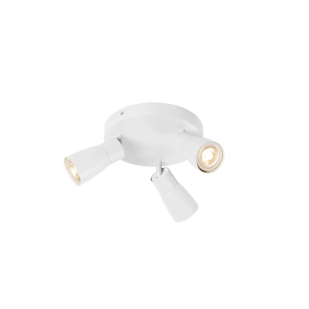 Ronde spot Puri 2.0 Dome wit 3-lichts