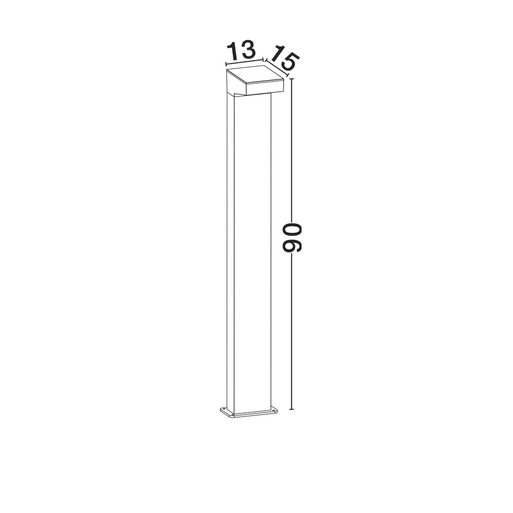 Staande lamp Rob zwart 90cm Lyora 5212017478825