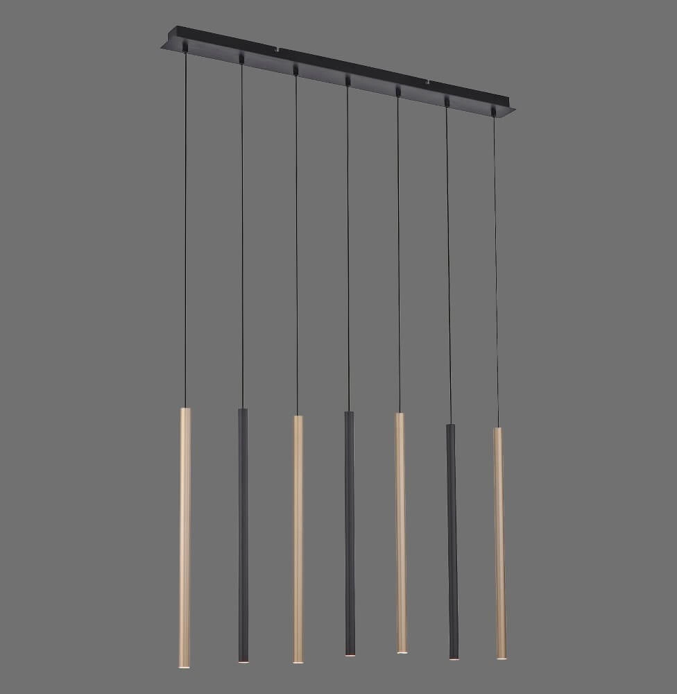 Unieke hanglamp Flute 7-lichts Paul Neuhaus 4012248374771