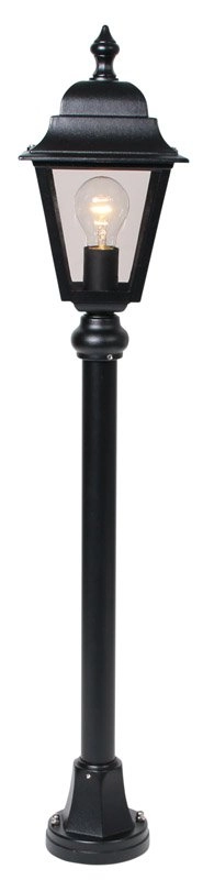 Klassieke terraslamp Quadrana 97cm zwart