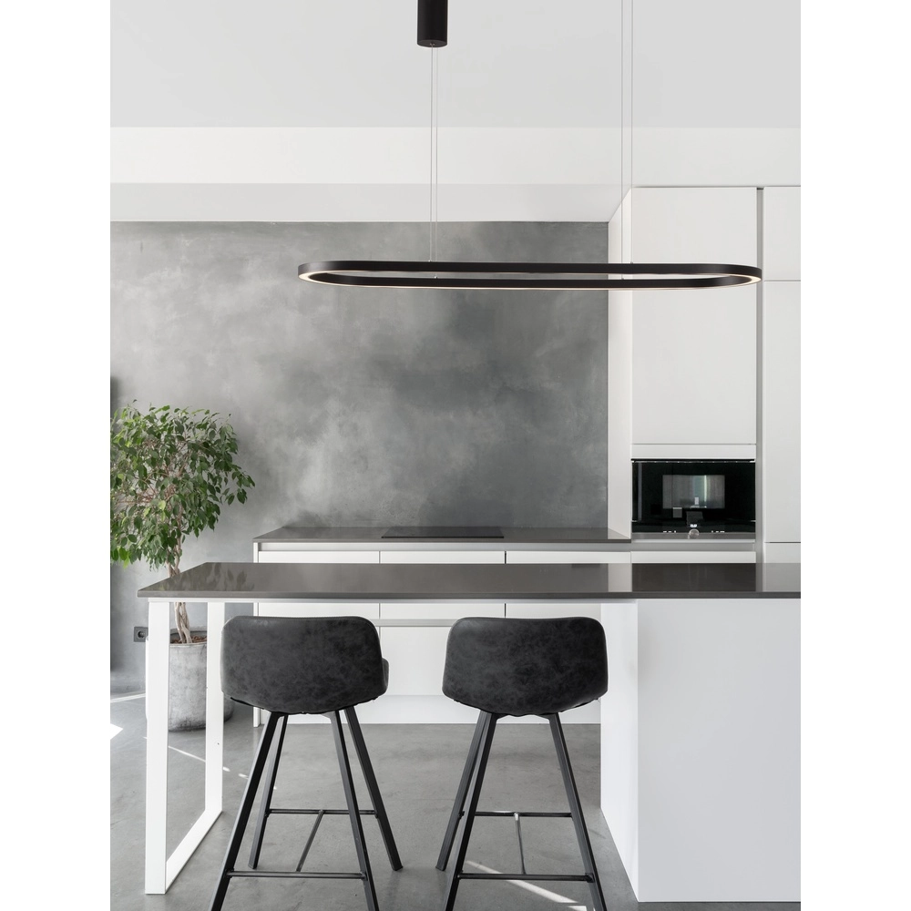 Ovale hanglamp Cuppe zwart Lyora 5212017438492
