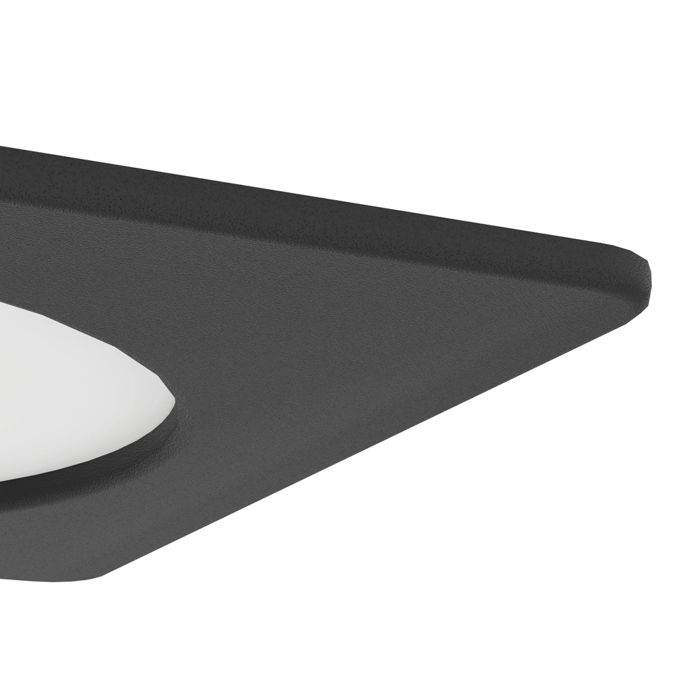 Inbouw lamp Fueva 6 vierkant - zwart - 11,9x11,9cm Eglo 9008606330713