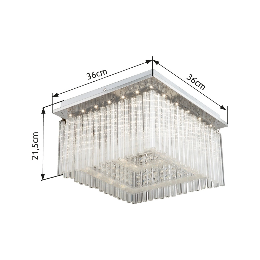 Plafondlamp Vince chroom Globo 9007371319480