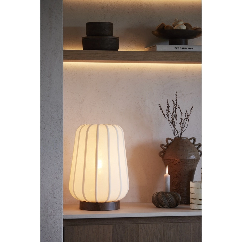 Nachtkastlamp Bibury Ø 30cm - linnen Light & Living 8717807794231
