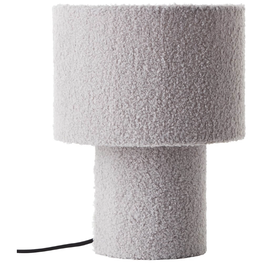 Grijze tafellamp Teddy Ø 23cm Brilliant 4004353447228
