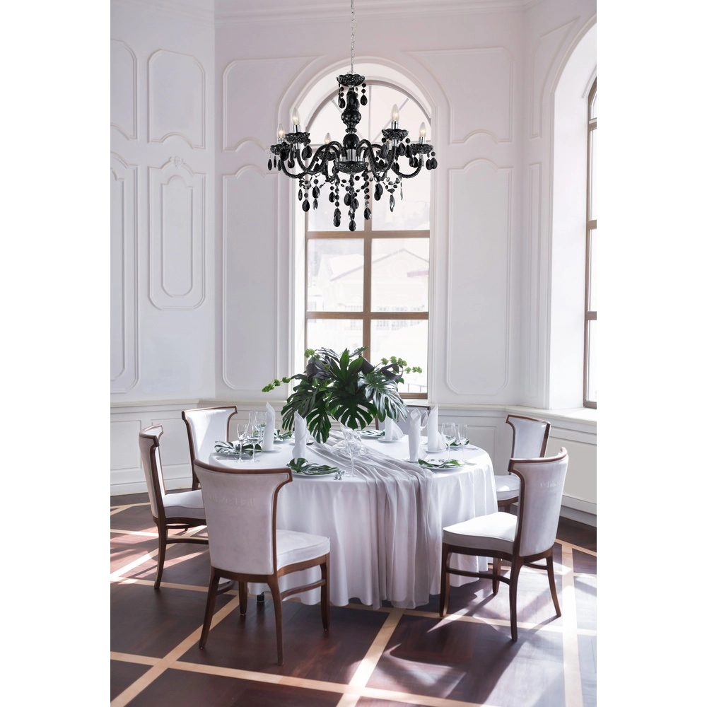 Kroonluchter Cuimbra I zwart chroom Globo 9007371176533