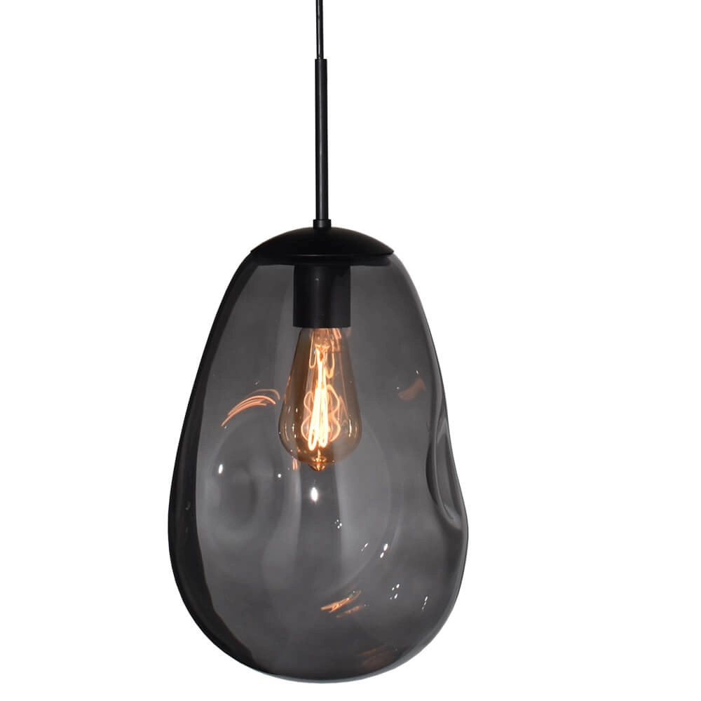 Glazen hanglamp Lava 3x smoke glas Ø 22,5cm Masterlight 8718121286037