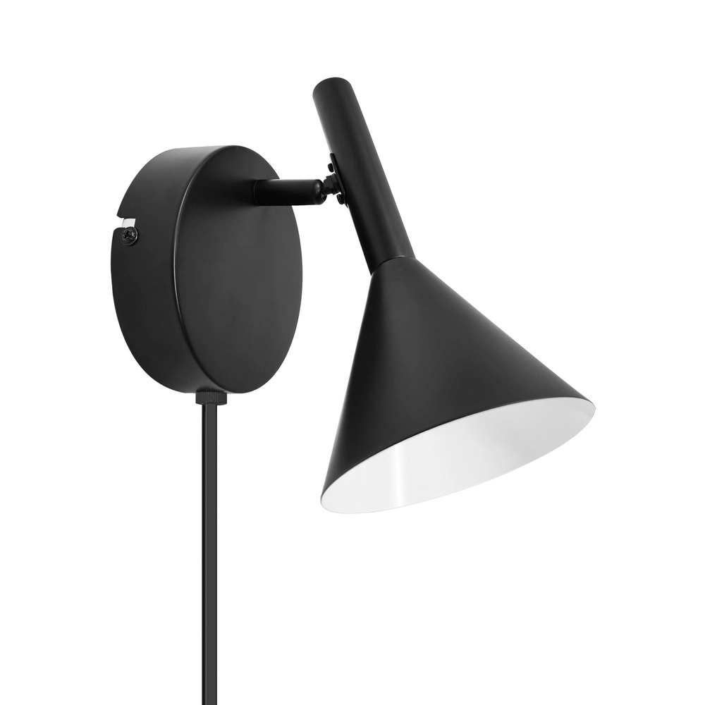 Zwarte wand leeslamp Kelvis  Nordlux 5704924027345