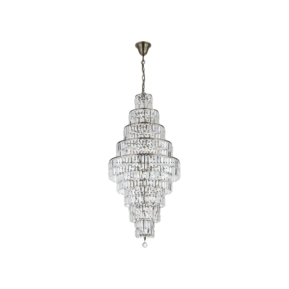 Kroonluchter Empire antiek messing Ø 60cm Searchlight 5053423303826
