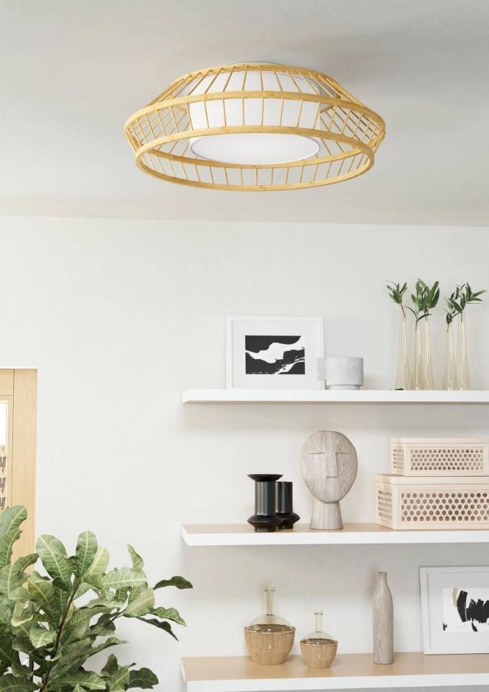 Plafondlamp Yuku-Z hout Ø 46cm Eglo 9008606274048