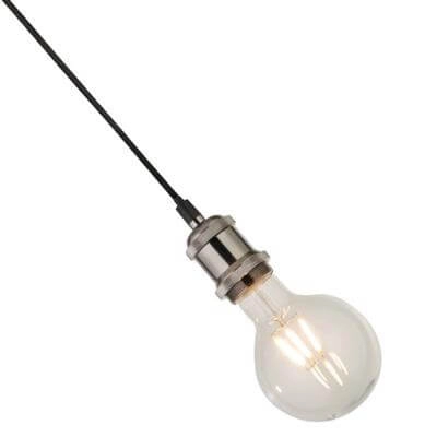 Hanglamp Suspi nikkel met zwart Searchlight 5053423140797