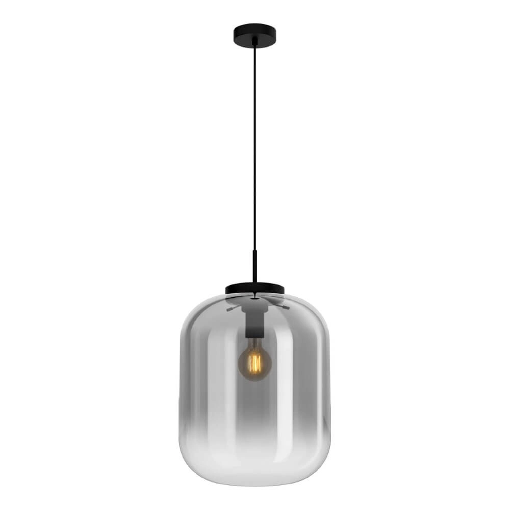 Zwarte hanglamp Bulciago design Ø 35cm