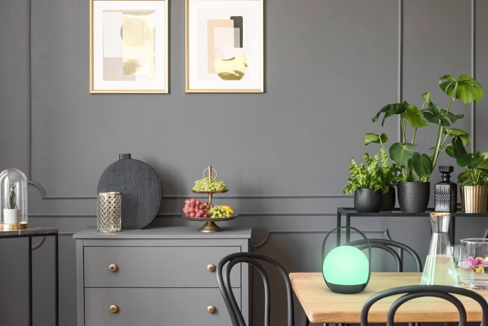 Smart table lamp Cardi black Lutec 6939412088204
