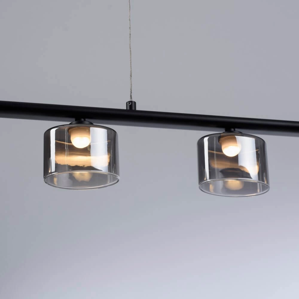 5-lichts hanglamp Hydra zwart Paul Neuhaus 4012248364970