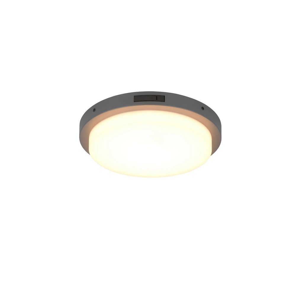 Plafondlamp Bermejo rond antraciet