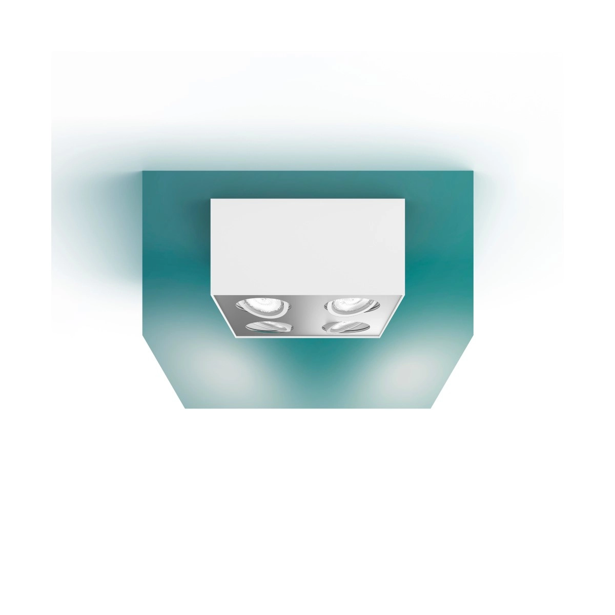 spot Box 4-lichts wit Philips 8718696164549