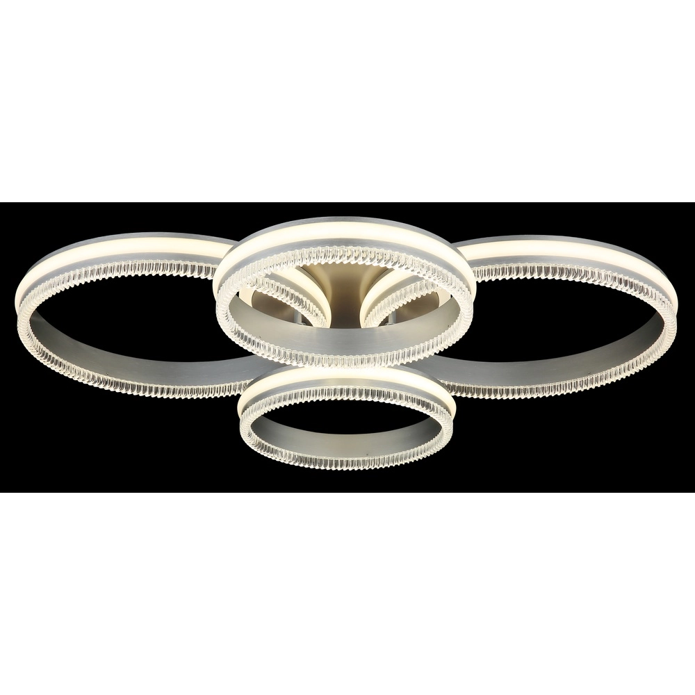 Plafondlamp Francine gunmetal 4 ringen Globo 9007371592630