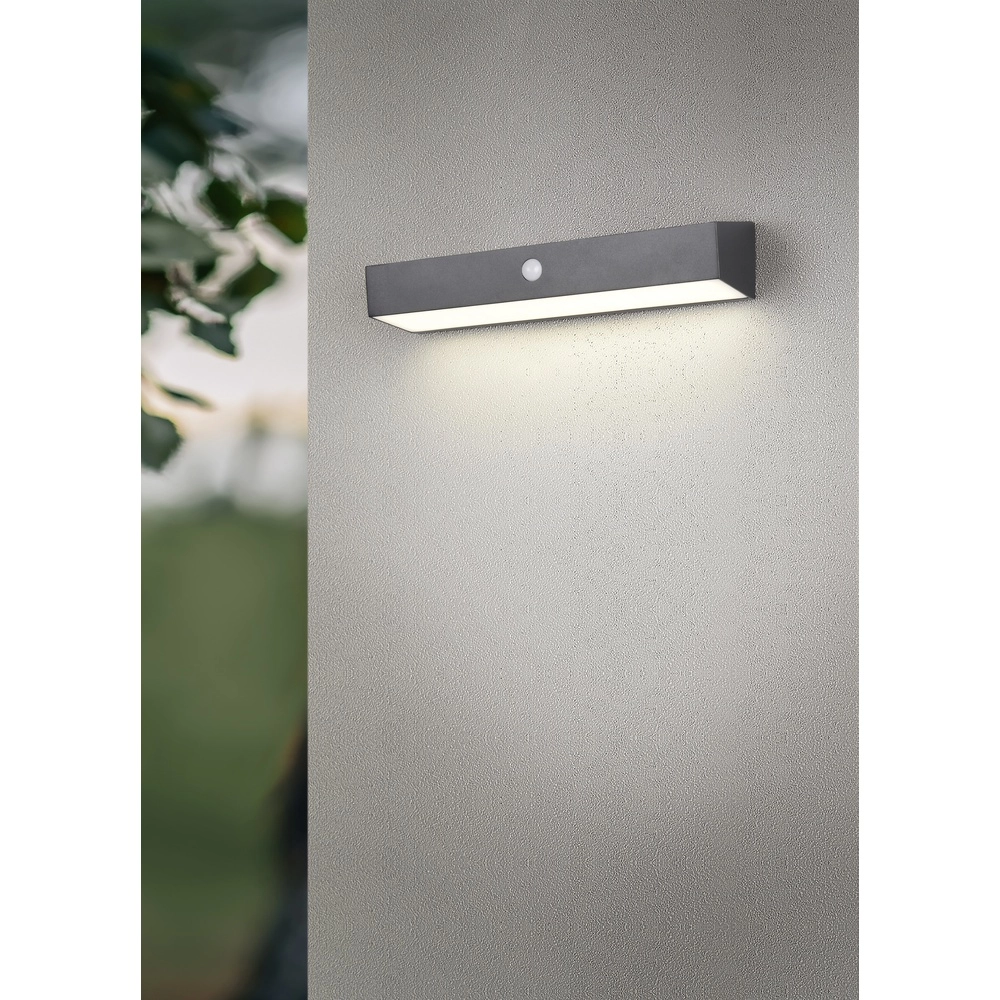 Design wandlamp Silves zwart solar Trio 4017807648010