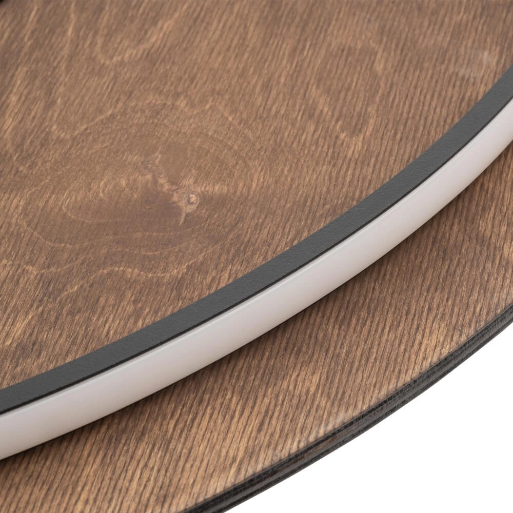 Wandlamp Ring Timber XL LED hout Lyora 5903139112925