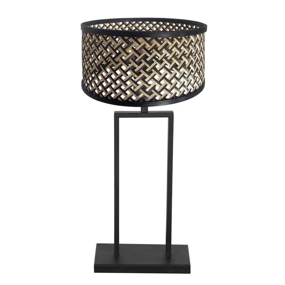 Tafellamp 55cm Stang met bamboe kap