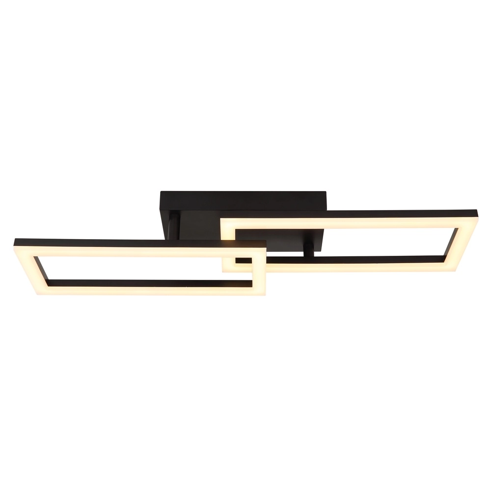 Zwarte design plafondlamp Sapena 61,4 x 19,5cm Globo 9007371450558