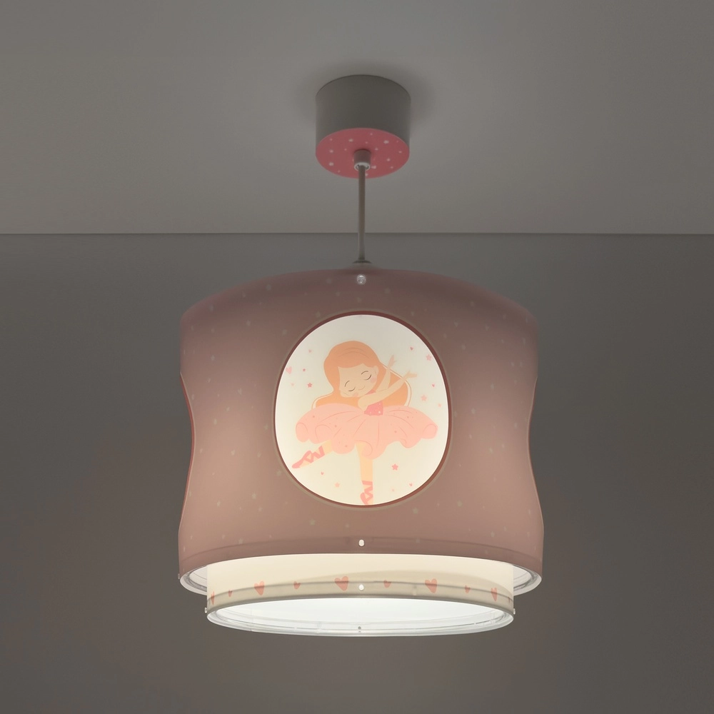 Hanglamp Princess Dance roze glow in the dark Dalber 8420406002743