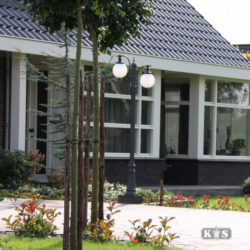 Staande tuinlamp Madeira 2-lichts - zwart KS verlichting 8714732715645