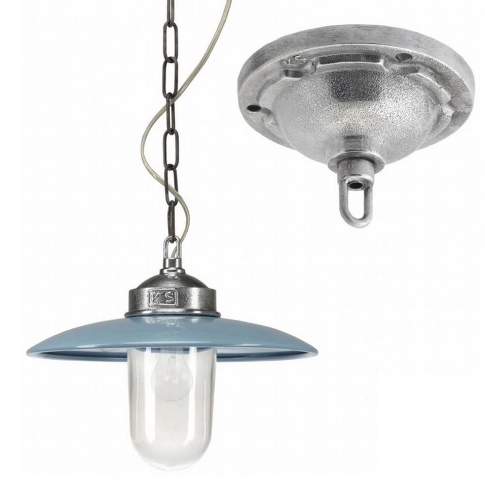 Veranda hanglamp Solingen Retro retro blauw KS verlichting 8,71473E+12