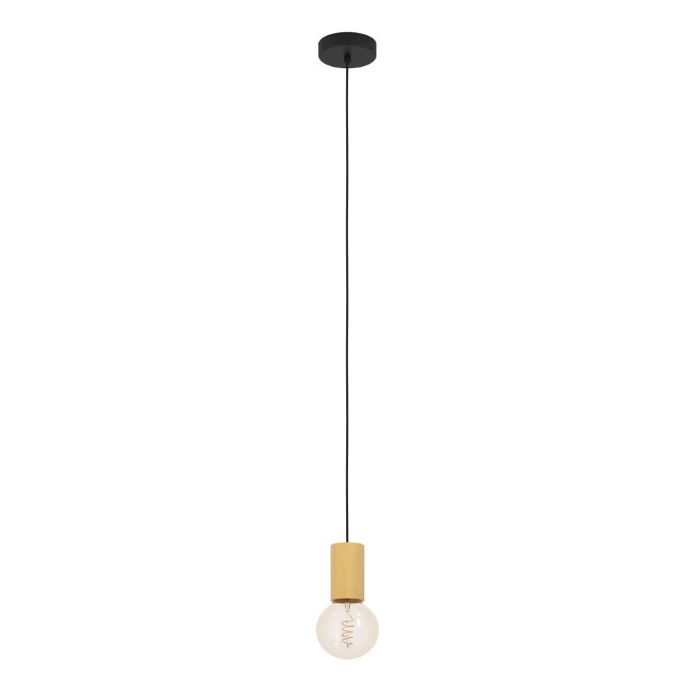 Houten pendel Pozueta 1 E27