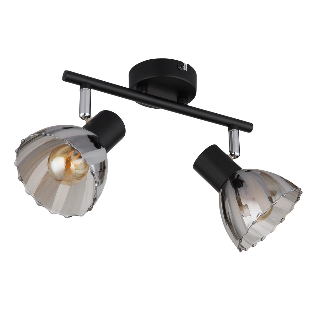 Plafondlamp 2-lichts Zachery zwart Globo 9007371522507