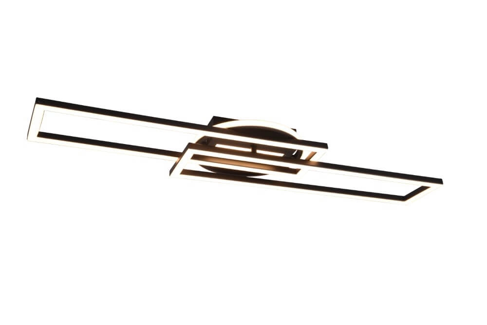 Verstelbare led plafondlamp Twister zwart Trio 4017807540581