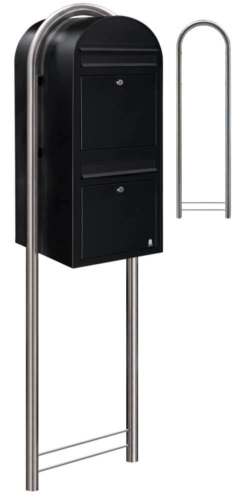 Brievenbus Duo 9005 Struktuurzwart Bobi 6417237014290