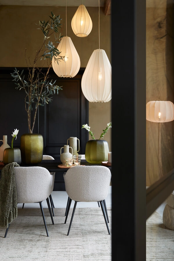 Japandi hanglamp Itela crème Ø 50cm