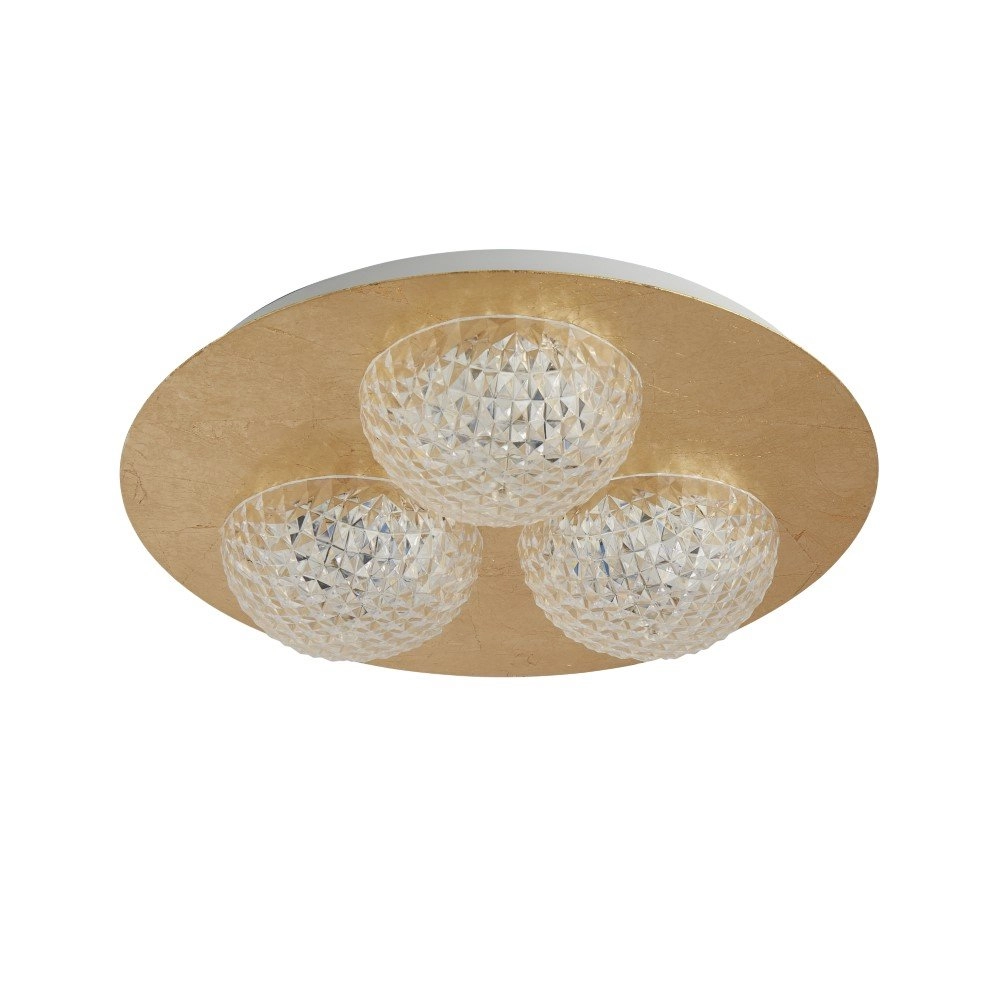 Plafondlamp Celestia 3-lichts goud Searchlight 5053423168203
