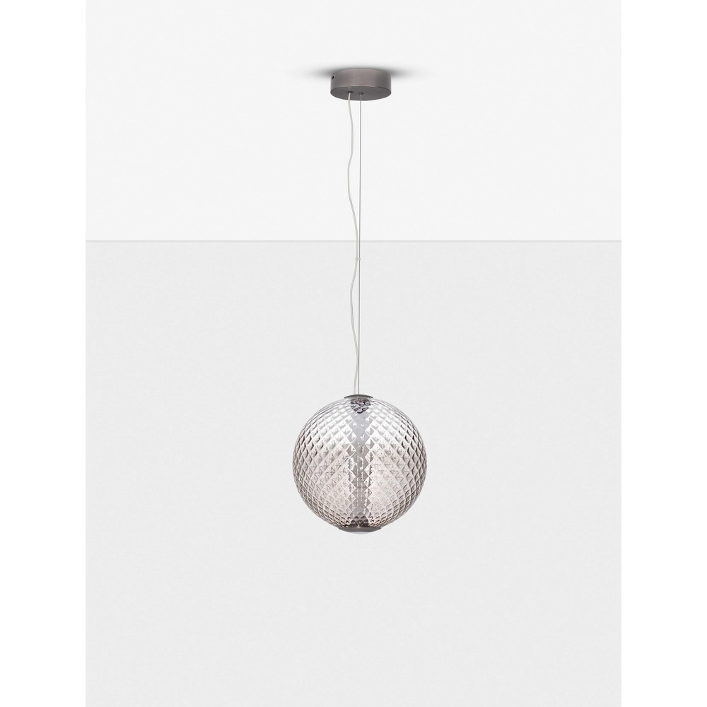 Hanglamp Aora bol bruin glas Lyora 5212017483812