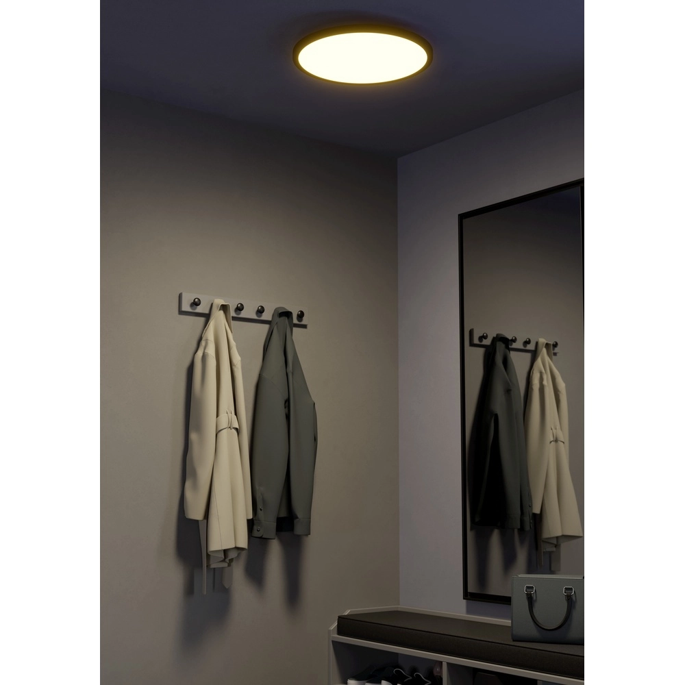 Slimme slanke plafondlamp Sarsina-Z Ø 45cm - zwart Eglo 9008606264063
