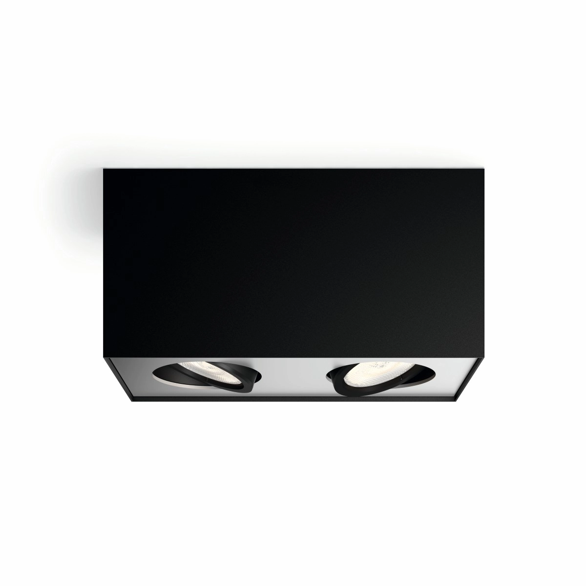 lamp Box 2-lichts zwart