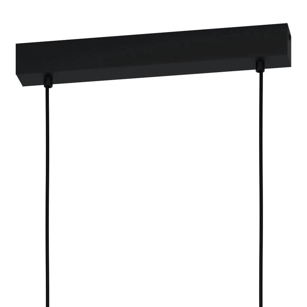 3L hanglamp Hornwood 2 zwart met smoke glas Eglo 9002759436063