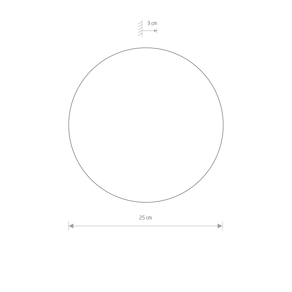 Design wandlamp Ring zand bruin Ø 25cm Lyora 5903139126557