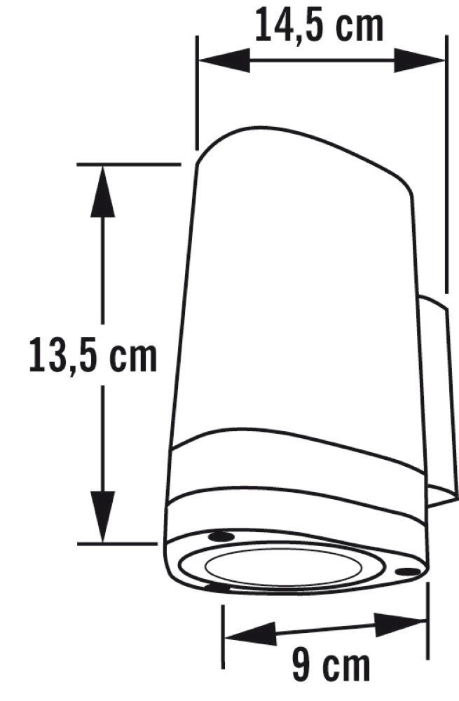 Wandspot Modena Downlight 12cm wit KonstSmide 7318307511253