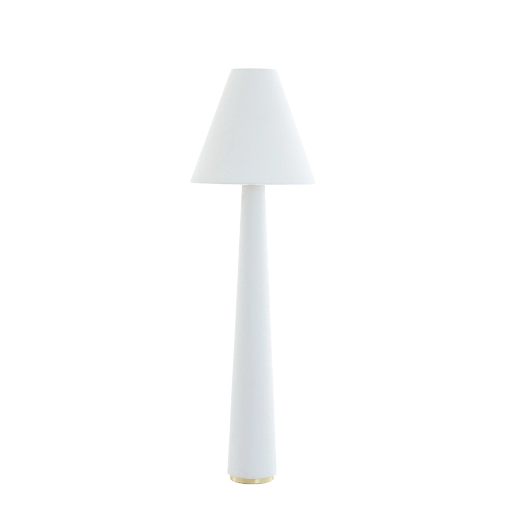 Vloerlamp Devia Ø 50cm - bouclé - beige