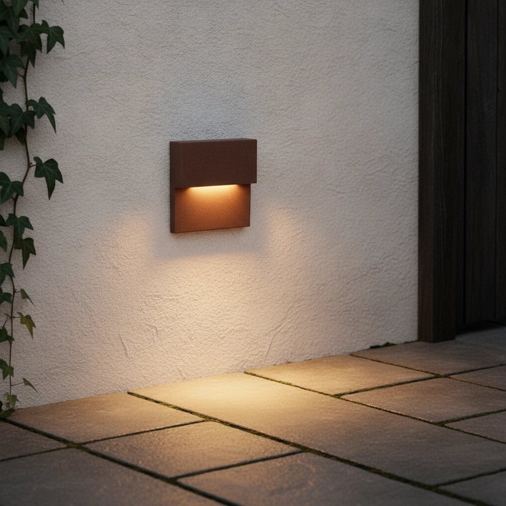 Inbouw wandlamp Dan roestbruin 2700K