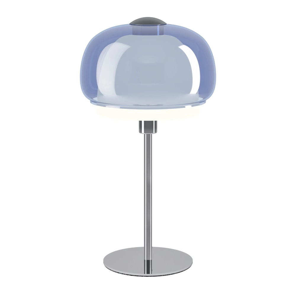 Design tafellamp Belomontejo chroom met blauw Eglo 9008606405114