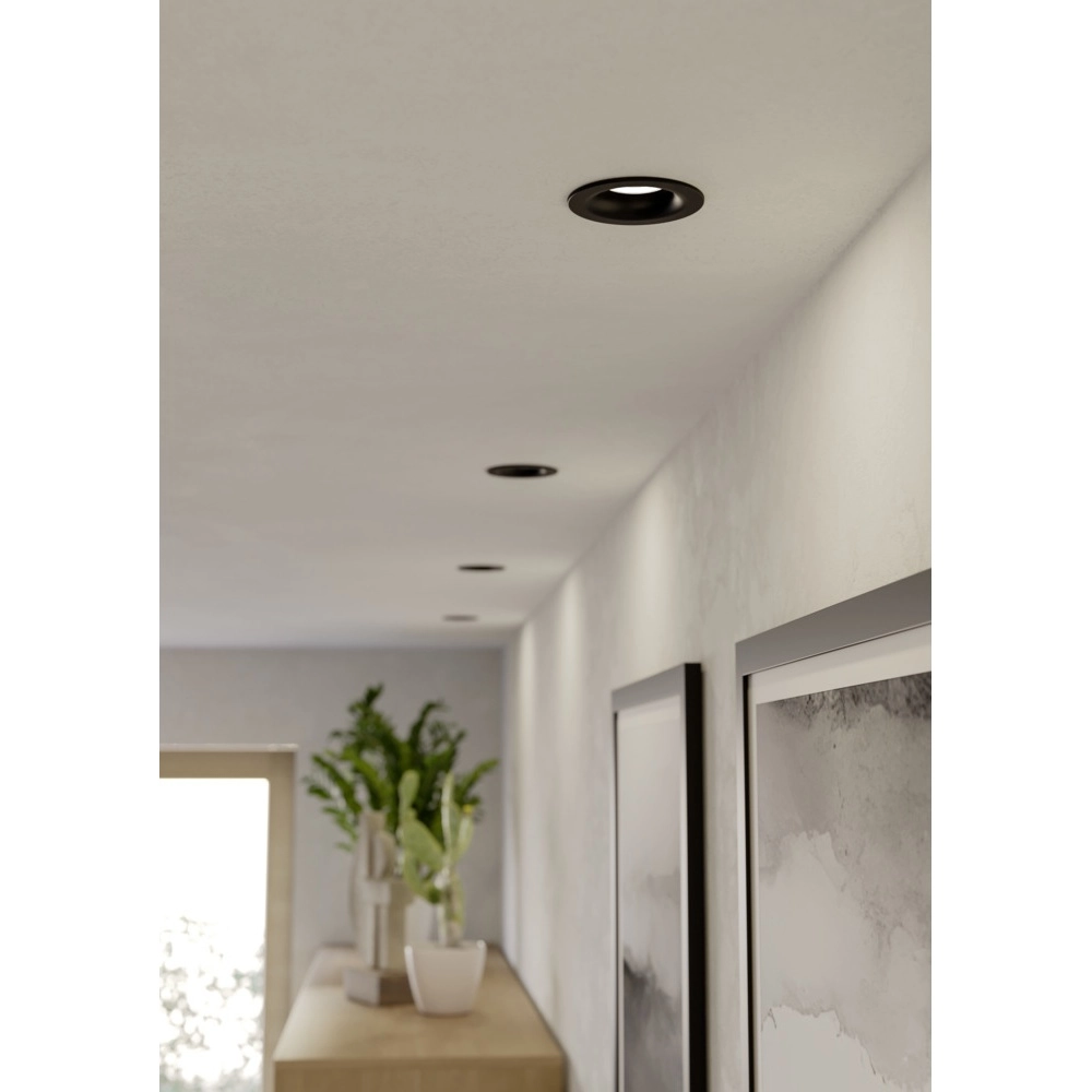 Inbouwspot Salabate zwart Ø 8,8cm IP65 Eglo 9008606358861