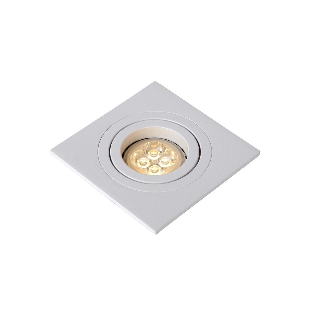Inbouwspot Tube vierkant wit Lucide 5411212220899