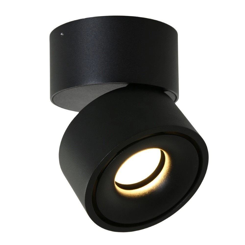 Strakke opbouwspot Fez Black zwart