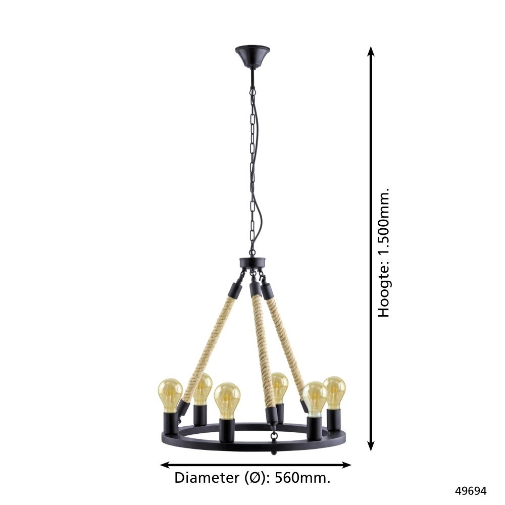 Hanglamp Findlay 56cm Eglo 9002759496944