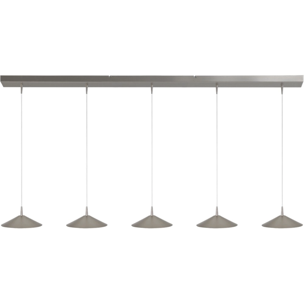 5-lichts hanglamp Ceppo nikkel Ø 22cm
