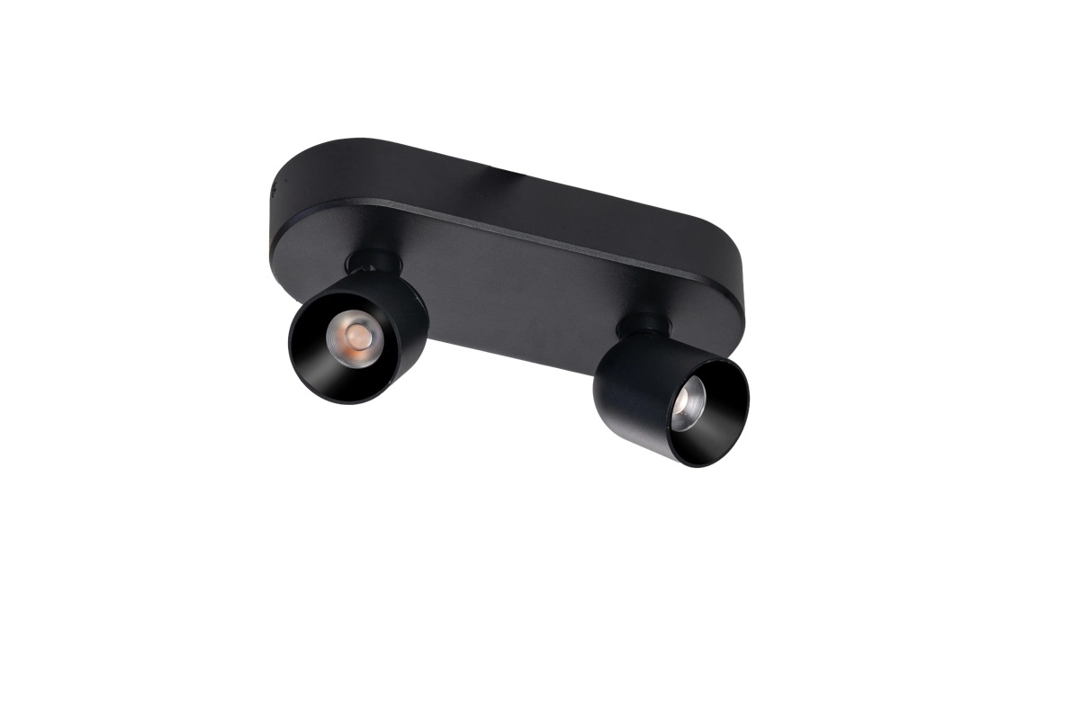 2-lichts opbouwspot Dennis led - zwart