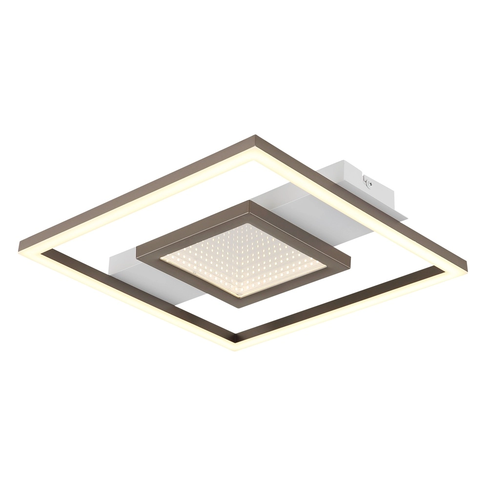 Strakke plafondlamp Pikara wit